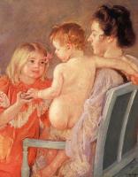 Cassatt, Mary - Sara Handing a Toy to the Baby